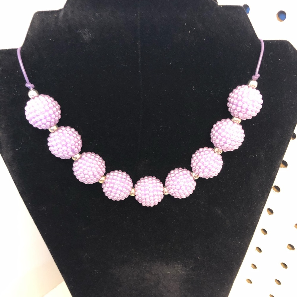 Purple handmade Necklace